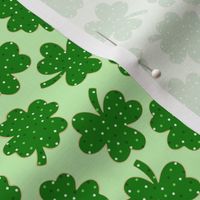 St patricks Day Shamrock and Lucky Cookies Green BG - XS Scale