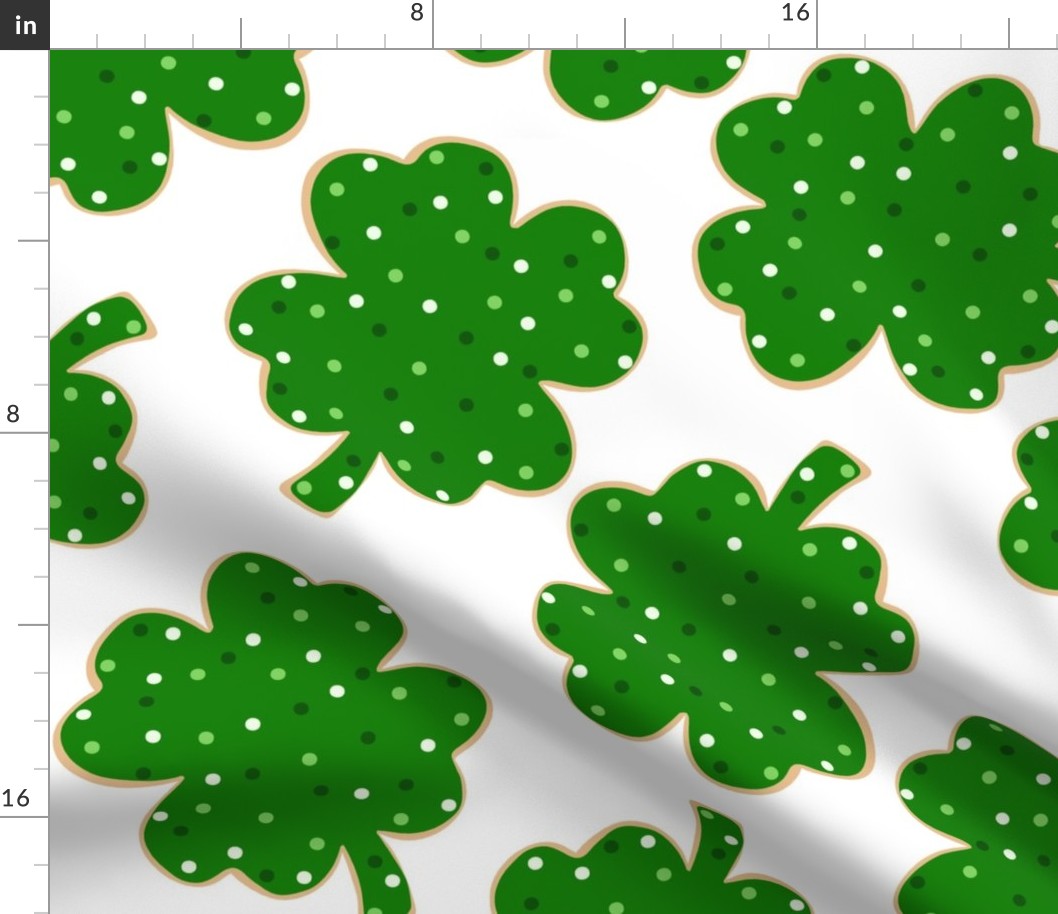 St Patricks Day Lucky Cookies White BG - XL Scale
