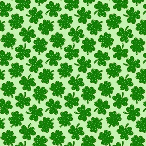 St patricks Day Shamrock and Lucky Cookies Green BG - Small Scale