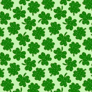 St patricks Day Shamrock and Lucky Cookies Green BG - Medium Scale