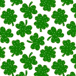 St Patricks Day Shamrock and Lucky Cookies White BG - Large Scale