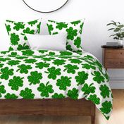 St Patricks Day Shamrock and Lucky Cookies White BG - XL Scale