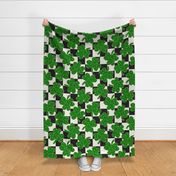 St patricks Day Shamrock Cookies Checker BG - XL Scale