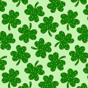 St Patricks Day Shamrock Cookies Green BG- Large Scale