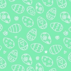 Green Easter Eggs Multidirectional Tossed