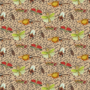 Insect Fabric, Printed Fabric, Insect, Insect Wallpaper, Insect Print  