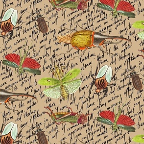 Insect Fabric, Printed Fabric, Insect, Insect Wallpaper, Insect Print  , Bug Print 