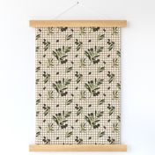 OLIVE GINGHAM SMALL - OLIVE TREE COLLECTION (BARK)