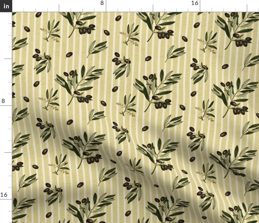 OLIVE STRIPE SMALL - OLIVE TREE COLLECTION (KIWI)