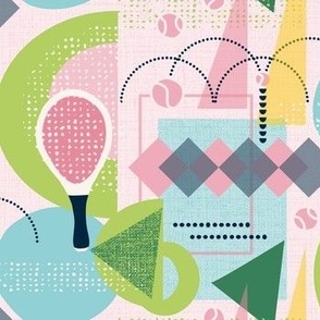 Tennis - Match Point - Pink, Blue, Yellow, Navy, Green, White