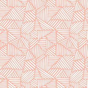 Light coral pink geometric lines