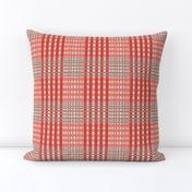 Classic plaid Square Court sports red and green plaid