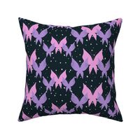 Pink butterfly dark backgroun