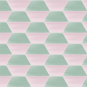 Hexagon Glazed Tiles Pastel