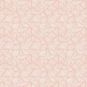 Tiny geometric lines on light coral pink blender