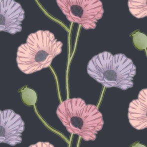 Painted Poppies (Not textured)