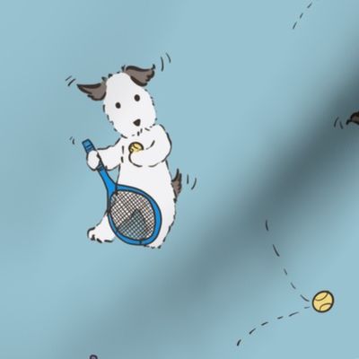 Tennis dog