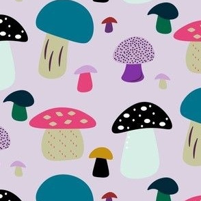 Multiple color mushroom design