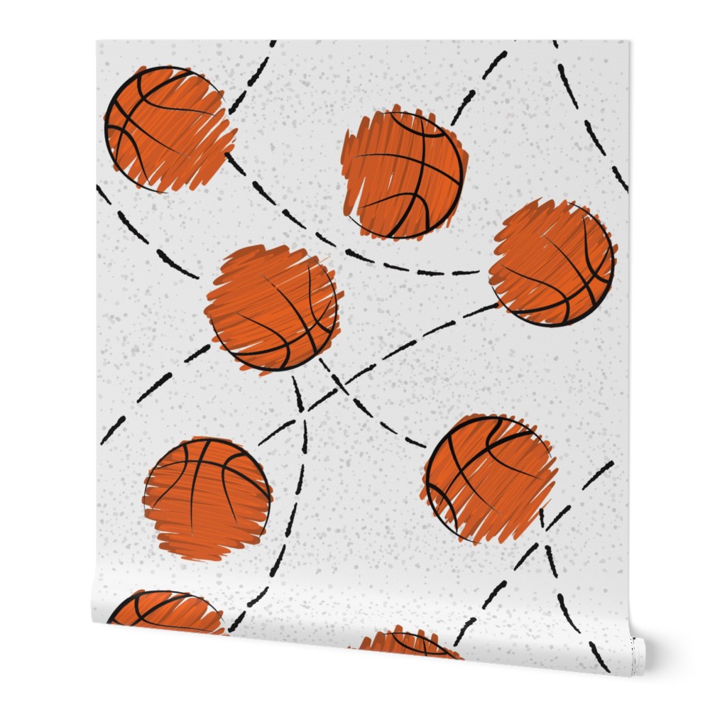 Basketball Abstract Modern Minimalism Court Sport
