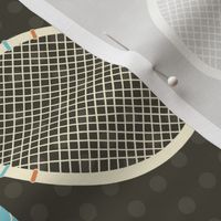 Triples Tennis - Retro Dark Gray
