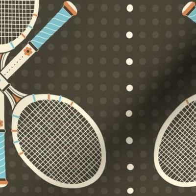 Triples Tennis - Retro Dark Gray