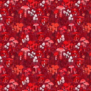 Valentine Mushroom Forest of Love (Red small scale) 