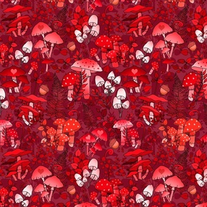 Valentine Mushroom Forest of Love (Red) 