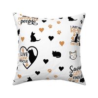 Cat Rescue Paw Prints Hearts 