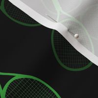 Court Sports -Tennis Shots -green & black