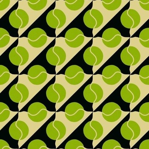 Geometric tennis ball