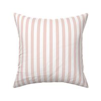 Neutral Peachy Pink Thick Stripes (Pressed Floral Collection)