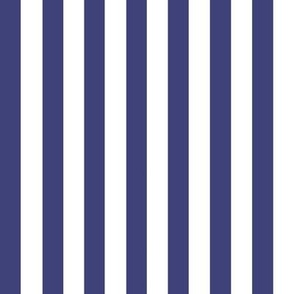 Royal Purple Blue Thick Stripes (Pressed Floral Collection)