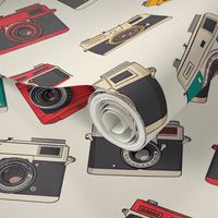 Snapshot Spectacle: Vintage Camera Collage