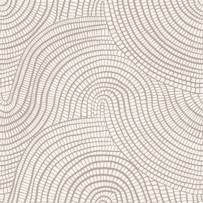 Medium // watercolor beige and white wave tiles for neutral wallpaper