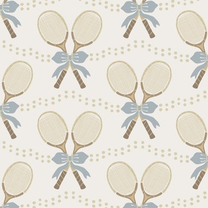 Rackets and Bows blue