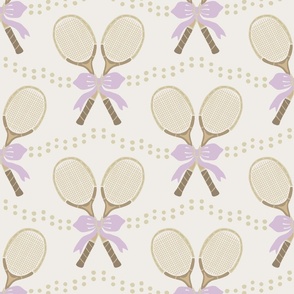 Rackets and Bows purple
