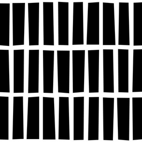 mod irregular rectangles - black and white