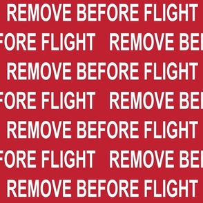 Remove Before Flight (1.5 Inch Tall)