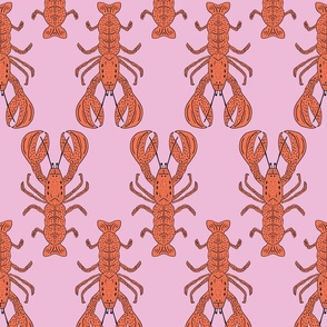 Lobster - pink and red