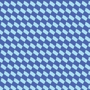 Wavy Checkers Blue