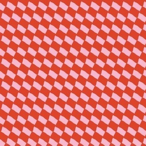 Wavy Checkers Red