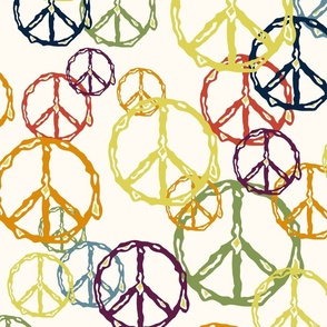 Rainbow peace - xl - wallpaper - bedding