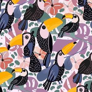 Bright social Toucans