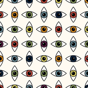 Rainbow eyes - xl - wallpaper - bedding