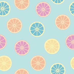 citrus, slice, lemon, lime, orange, grapefruit, summer (large size)