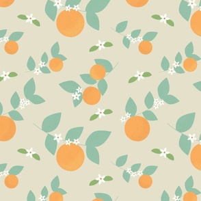 orange, tree, fruit, spring, orange love, beige (medium size)