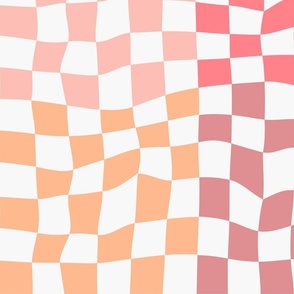 Peach Fuzz Checkered Theme