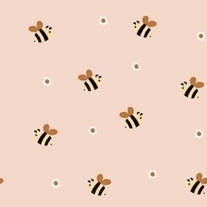 Medium Scale // Blush Pink Spring Summer Honey Bees