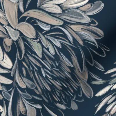 Chrysanthemum serenity dark blue