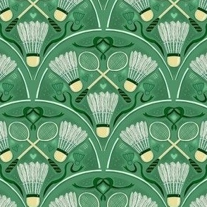 Small - Badminton Flourish Sports Preppy Green